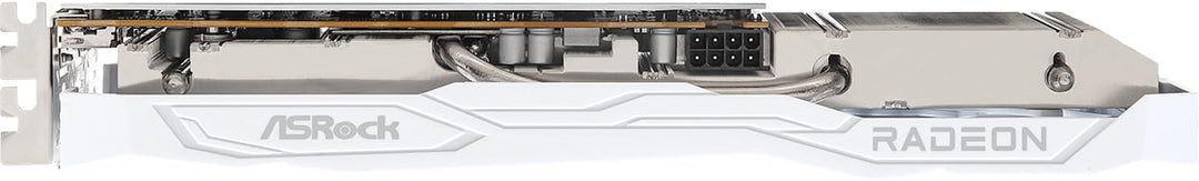 ASRock AMD Radeon RX 6600 Challenger White 8GB GDDR6 Graphics Card 0dB Silent Cooling 128-bit 7680 x 4320 DisplayPort HDMI 14 Gbps Dual Fan 7nm