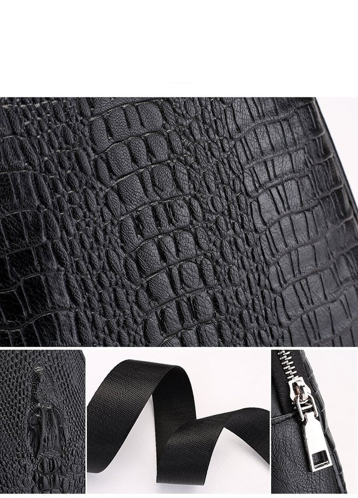 Men'S New Pattern Chest Bag Shoulder Bag Fashion Trend Messenger Bag