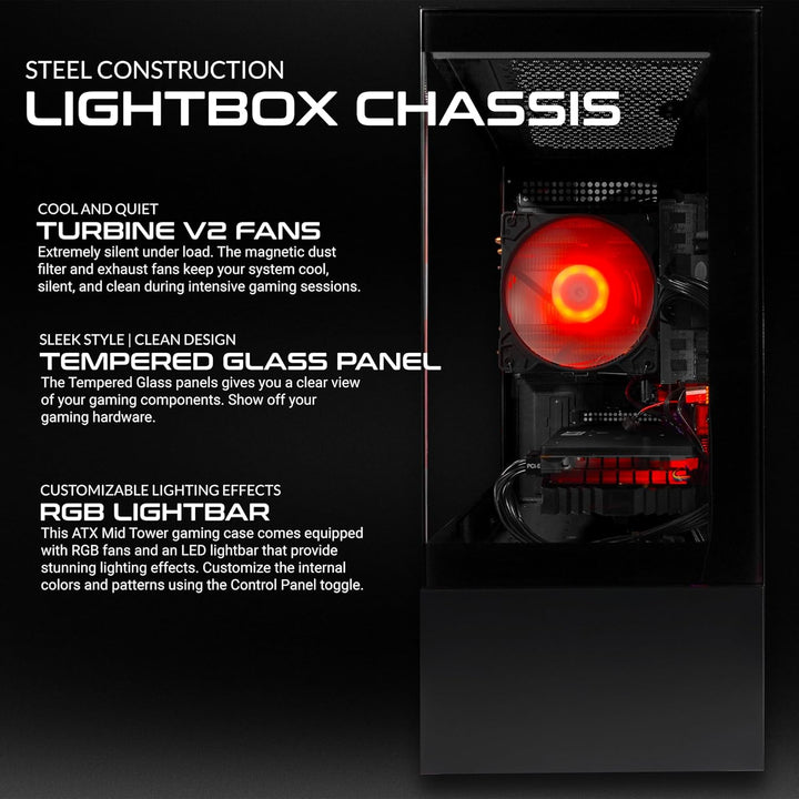 SAAV X1 Prebuilt Gaming PC Desktop with Intel i5 3.4GHz, 16GB RAM, GEFORCE GTX 750 GDDR5 GPU, 512GB NVME, WiFi 6, Bluetooth, Win 10, Mouse Keyboard, PC Gaming Computer Desktop, 1-Year Warranty